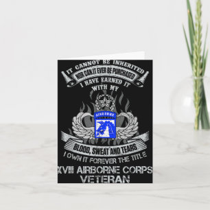 Carte Possédez à jamais le titre 18th Airborne Corps vét