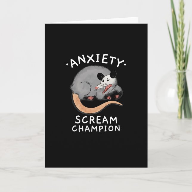 CARTE POSSUME ANXIETY SCREAM CHAMPION (Devant)