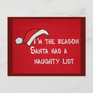 * CARTE POST* JE SUIS SATISFAIT POUR PÈRE NOËL LA