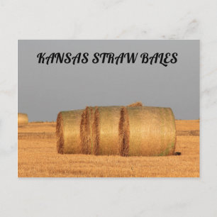 CARTE POST Kansas Straw Bales
