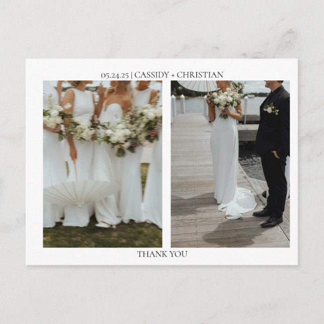 CARTE POST MERCI (Devant)