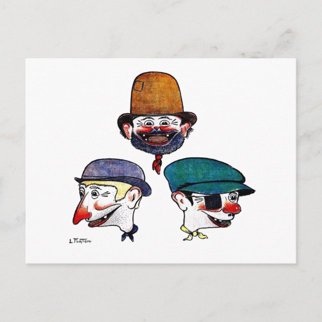 Carte postal des Pieds Nickelés (Devant)