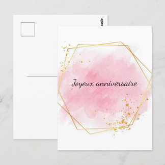 Carte postal Joyeux anniversaire Postkarte