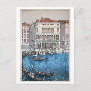 Carte Postale ニ, Venise, Hiroshi Yoshida, Woodcut