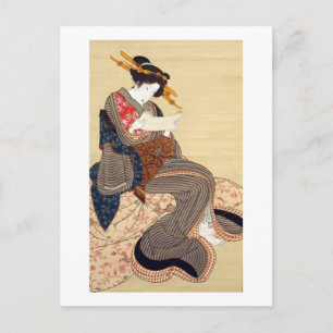 Carte Postale 女, 国 Femme 貞, Kunisada, Ukiyo-e