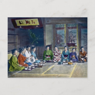Carte Postale 家 traditionnel japonais à la main 族