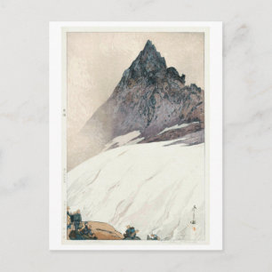 Carte Postale 槍 ヶ 岳, Mont Yari, Hiroshi Yoshida, Découpe