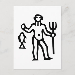 Carte Postale 水 瓶 座, Aquarius, Constellation(Zodiac)
