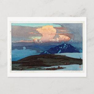 Carte Postale 立 山 五 ヶ 原, Tateyama Goshikigahara, Yoshida, Woodcu