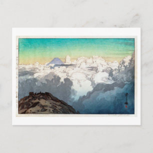 Carte Postale 駒 ヶ 岳 頂, Pic de Komagatake, Yoshida, Bois