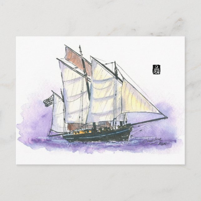 Carte Postale (001) Le Corentin - Lugger Tall Ship (Devant)