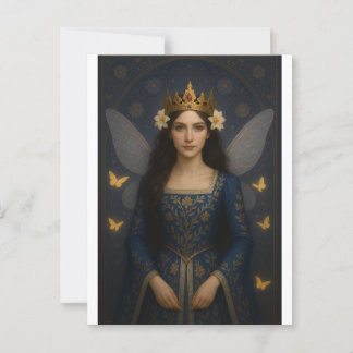 Carte Postale 006_A fairy princess in royal blue.