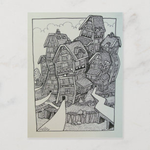 Carte Postale 01 Encre 4 par Piliero