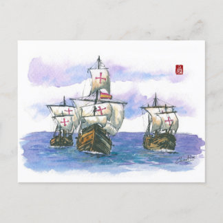 Carte Postale (057) La Nina, La Pinta, Les bateaux à voile Père