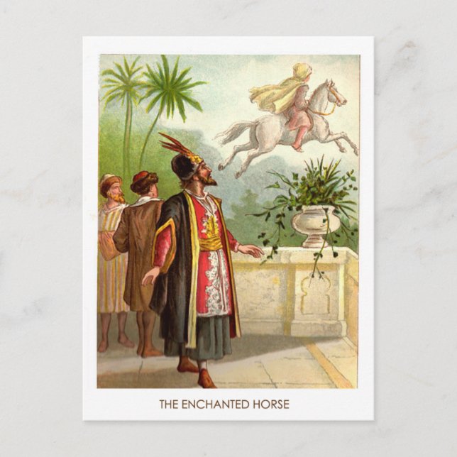 Carte Postale 1001 Arabian Nights : Le cheval enchanté (Devant)