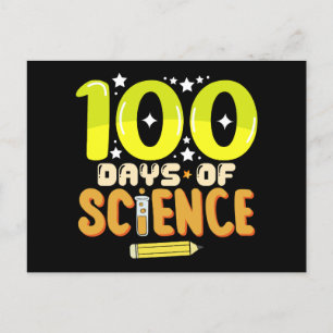 Carte Postale 100 Jours de sciences 100e Jour de l'enseignant sc