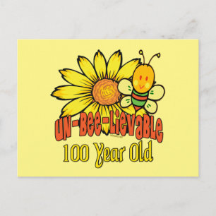 Carte Postale 100e anniversaire - Incroyable à 100 ans