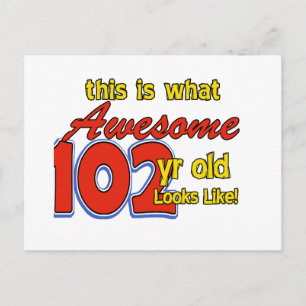 Carte Postale 102e année de design