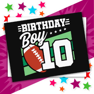 Carte Postale 10 ans de la fête de football thème 10e anniversai