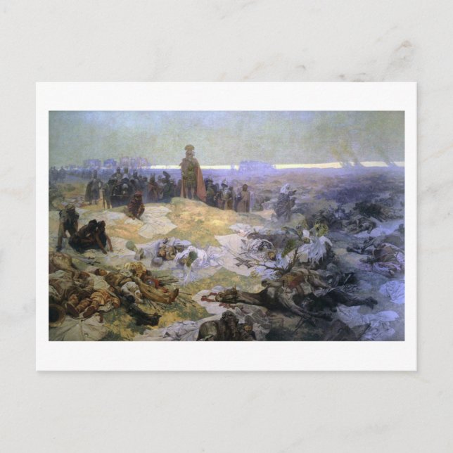 Carte Postale #10 Après la bataille de Grunwald, Mucha (Devant)