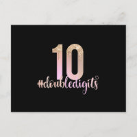 10e anniversaire double chiffres filles ombre pêch