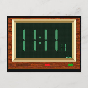 Carte postale 11:11 Horloge