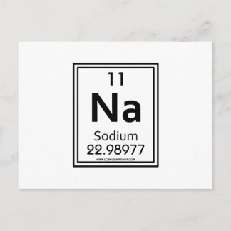 Carte Postale 11 Sodium
