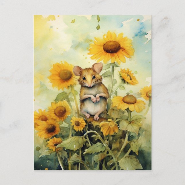 Carte Postale 11 sur 17 Jardin de tournesol Miceville (Devant)