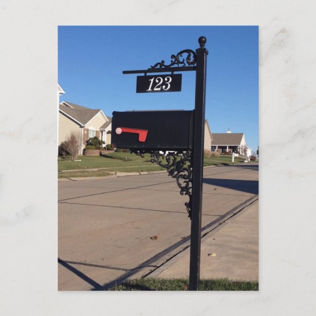 Carte Postale 123 boîte aux lettres (Devant)