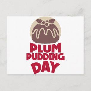 Carte Postale 12 février - Journée du Pudding de Plum