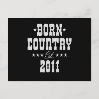 Carte Postale 12e anniversaire pour amateur de musique country w