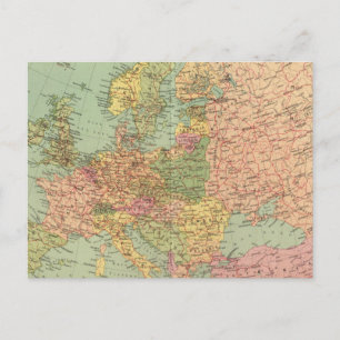 Carte Postale 1314 Europe politique