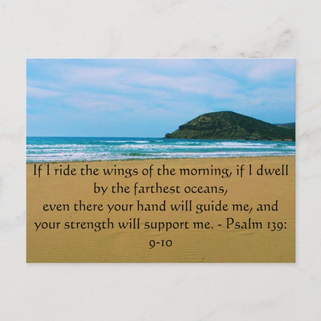 Carte Postale 139:9 de psaume - BELLE CITATION 10 BIBLIQUE (Devant)