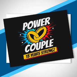 Carte Postale 13e anniversaire Couples mariés 13 ans