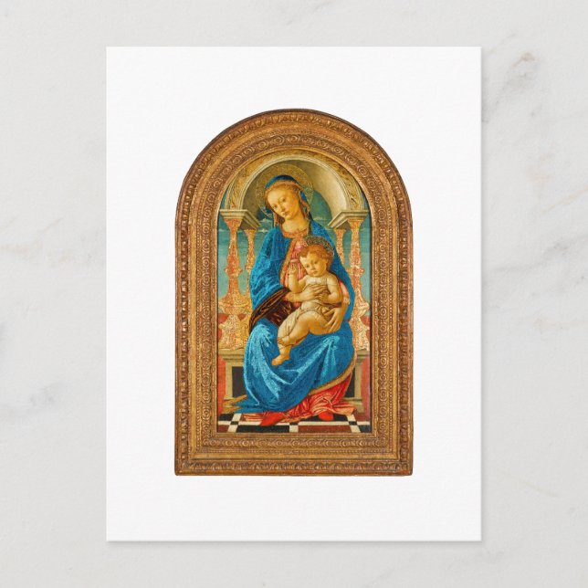 Carte Postale 1470 Botticelli Madonna et l'enfant incarné (Devant)