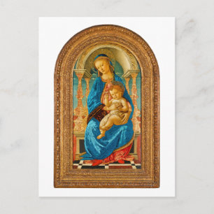 Carte Postale 1470 Botticelli Vierge à l'Enfant Enthronisée