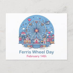 Carte Postale 14 février Journée de la grande roue