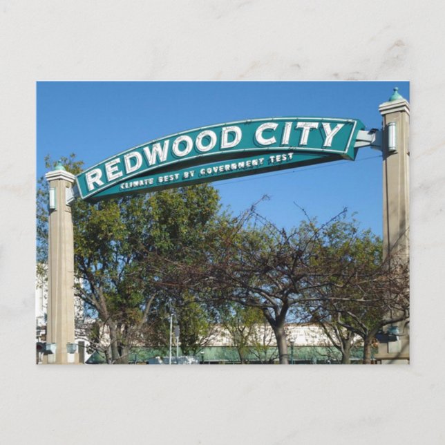Carte Postale 150e anniversaire de Redwood City (Devant)