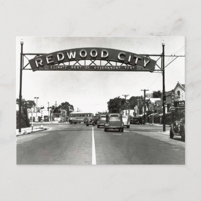 Carte Postale 150e anniversaire de Redwood City (Devant)