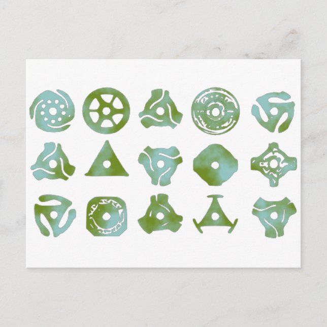 Carte Postale 15 45 adaptateurs ou inserts d'enregistrement (Devant)