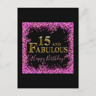 Carte Postale 15e anniversaire 