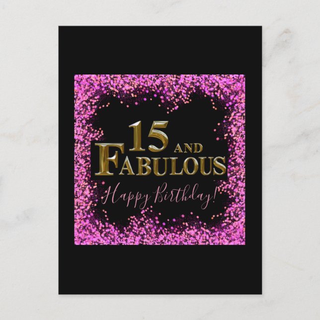 Carte Postale 15e anniversaire  (Devant)