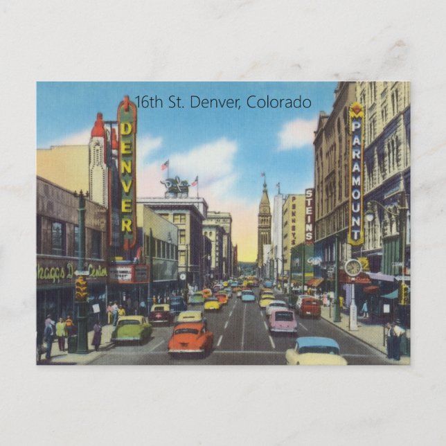 Carte Postale 16ème rue Denver, Colorado (Devant)