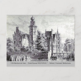 Carte Postale 1729 A. de Haen Néerlandais Château WESTERVELT Car