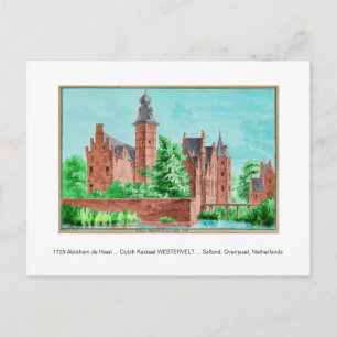Carte Postale 1729 A. de Haen Néerlandais Kasteel WESTERVELT ...