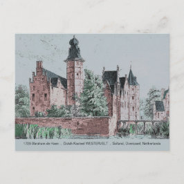 Carte Postale 1729 A. de Haen Néerlandais Kasteel WESTERVELT Car