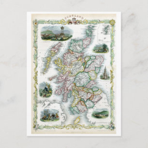 Carte Postale 1851 Écosse