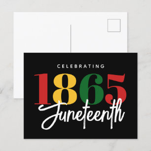 Carte Postale 1865 Liberté Célébration de l'histoire noire