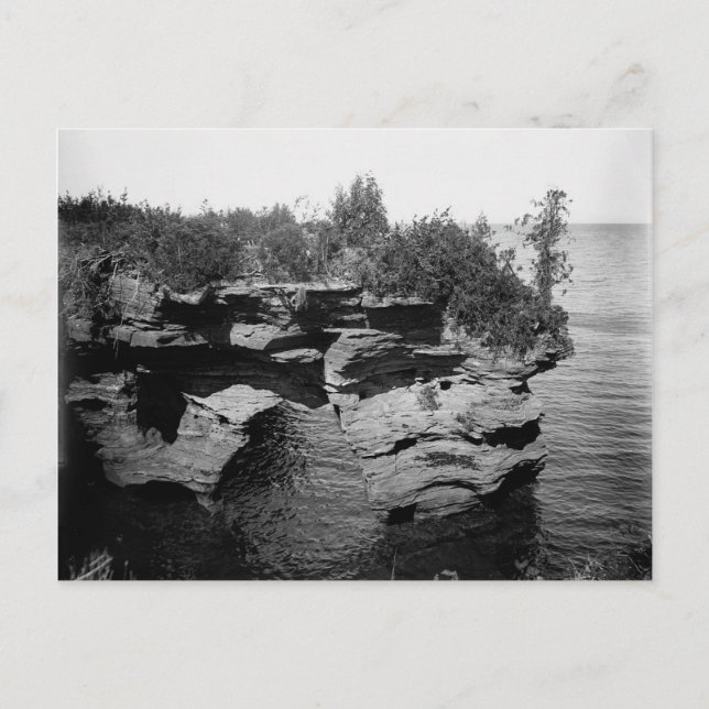 Carte Postale 1880 Apostle Islands, Nez du Pape, Lac Supérieur (Devant)
