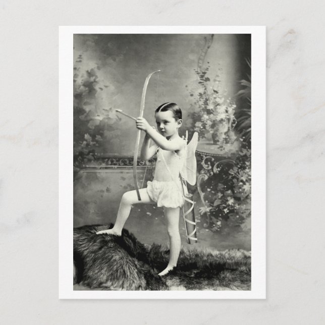 Carte Postale 1880 Cupidon au travail (Devant)